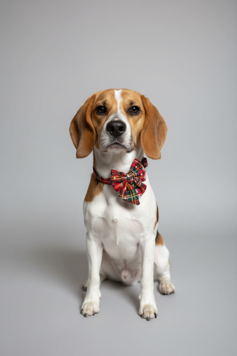 Christmas Tartan Dog Collar
