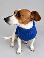 Midnight Blue Cable Knit Jumper