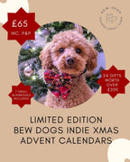 Bew Dogs Luxury dog Christmas advent calendar worth over £200, filled with 24 gifts for you and your dog